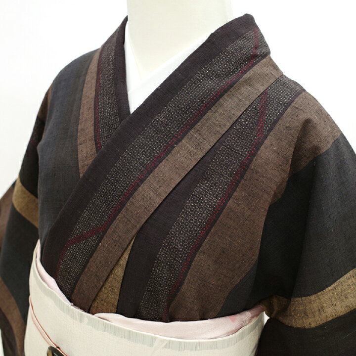 楽天市場】【新古品】 本場結城紬 着物 正絹 袷 80亀甲 八十亀甲間道絣 