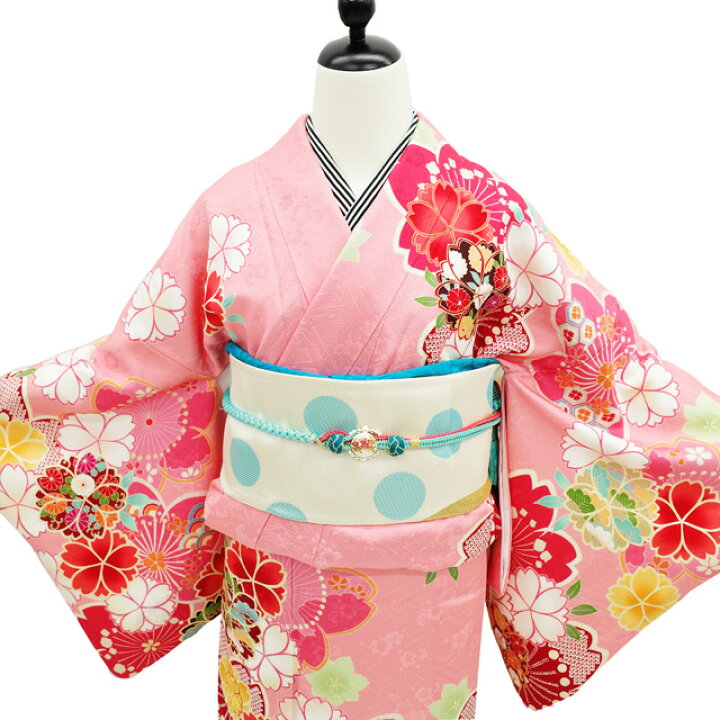 楽天市場】【新古品】 訪問着 着物 正絹 袷 フォーマル ピンク 桜  