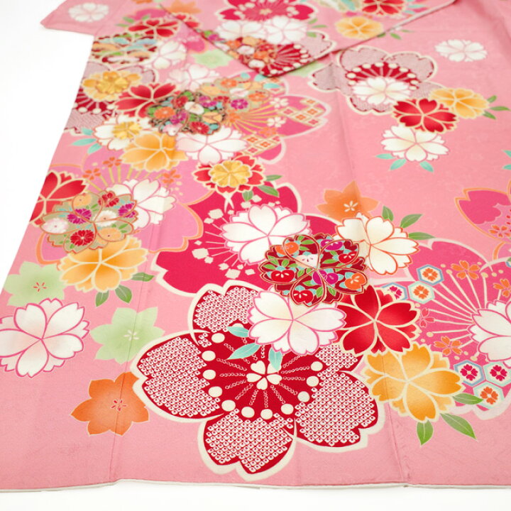 楽天市場】【新古品】 訪問着 着物 正絹 袷 フォーマル ピンク 桜  