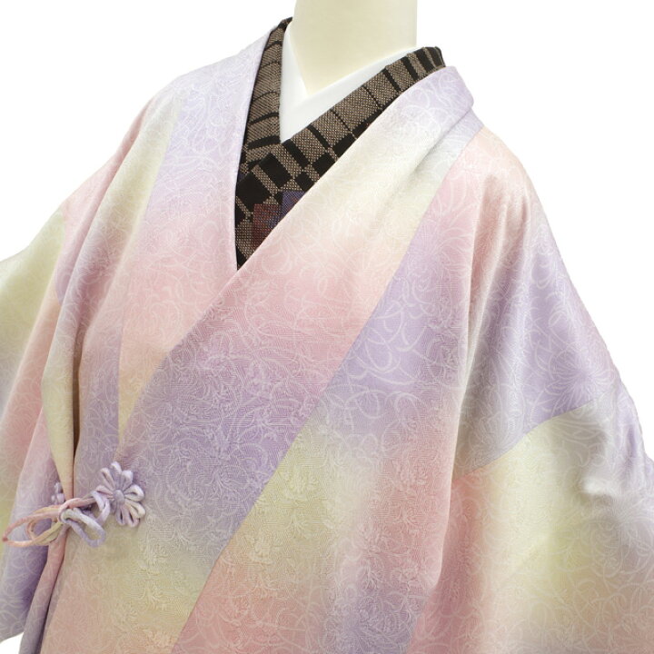楽天市場】【新品】 道中着 コート 正絹 袷 手染め ピンク 薄紫 淡黄 