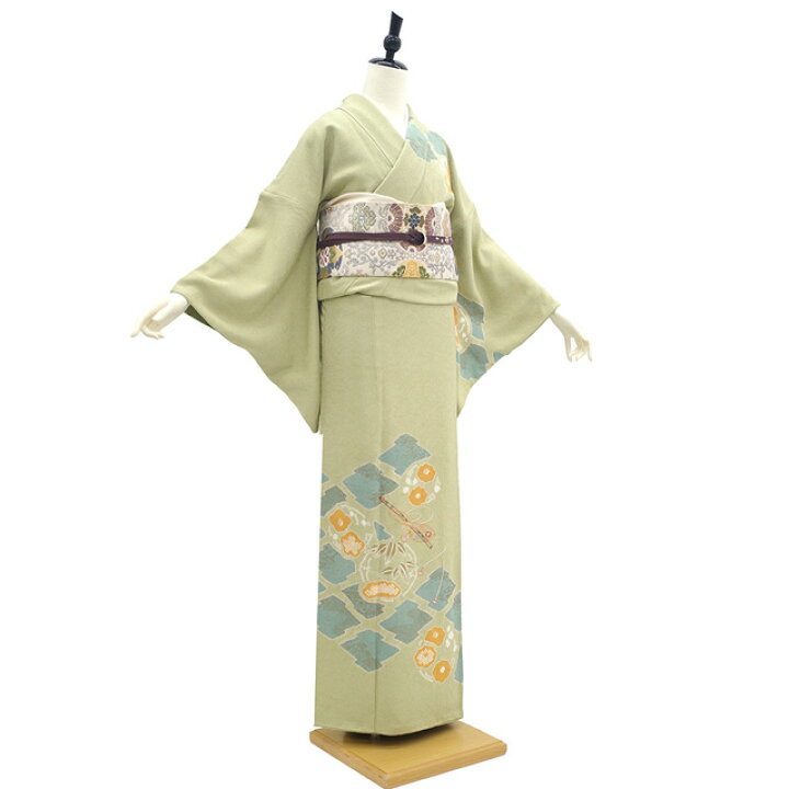 楽天市場】【新古品】 訪問着 着物 未使用 正絹 フォーマル 手刺繍 金  