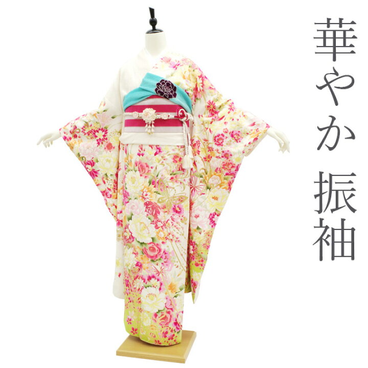 楽天市場】【中古】 振袖 袷 着物 刺繍 金彩加工 正絹 絹 オフ 