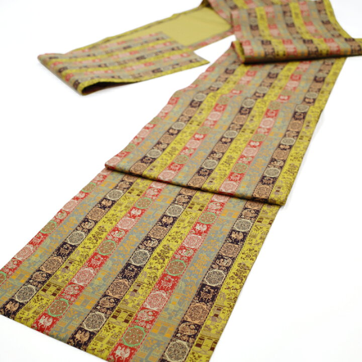 楽天市場】【中古】 龍村美術織物 リサイクル 開き 名古屋帯 正絹 全通  