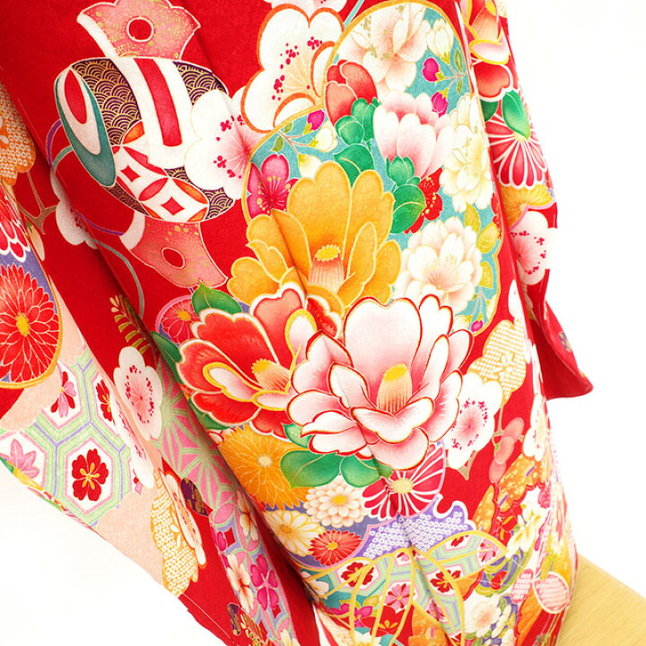 楽天市場】【新品】 振袖 着物 正絹 袷 刺繍 金彩加工 赤 椿 桜 梅 