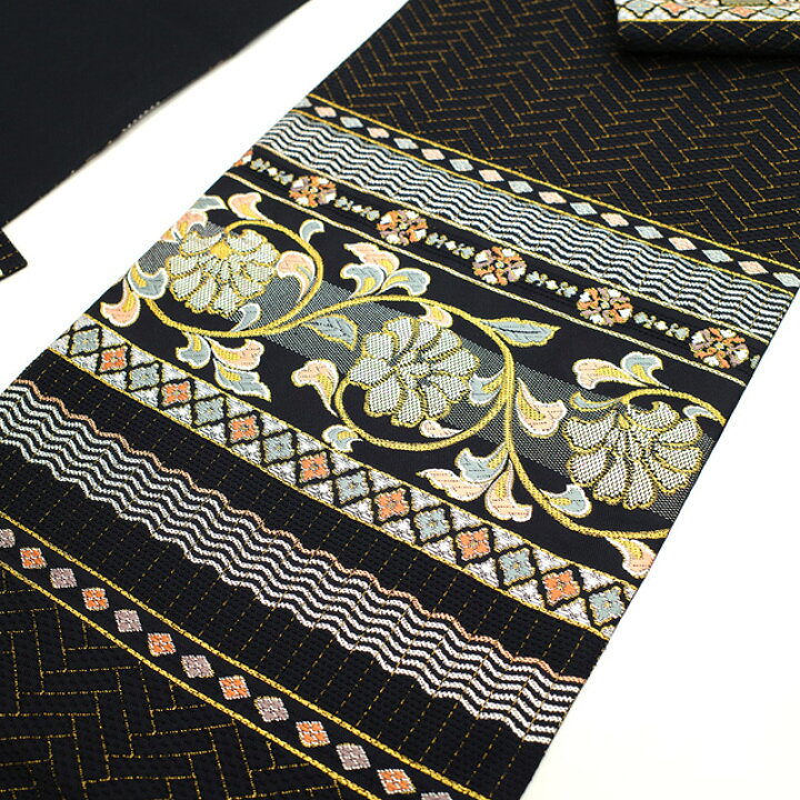 楽天市場】【新古品】 袋帯 未使用 フォーマル 正絹 螺鈿箔 金糸 銀糸  