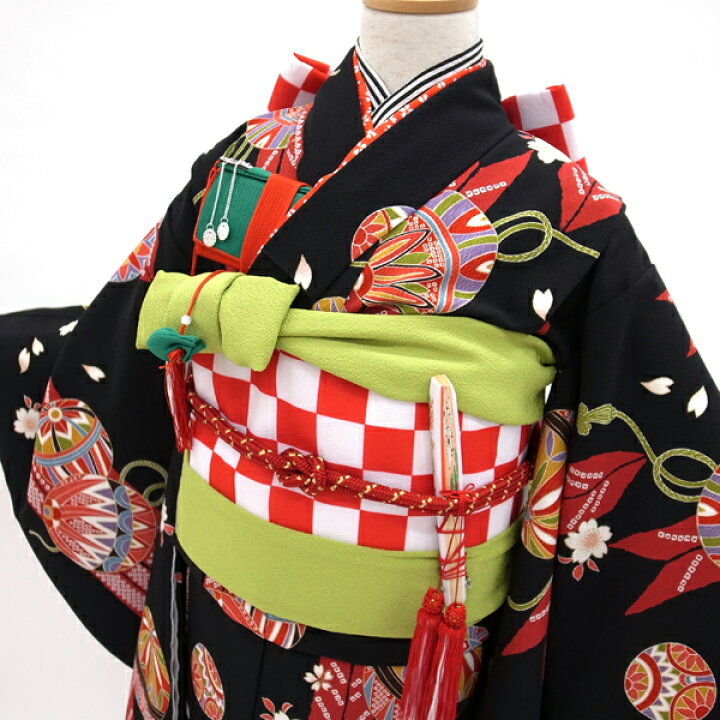 楽天市場】【新古品】 7歳 女の子 着物用 付け帯 小物セット 七五三 