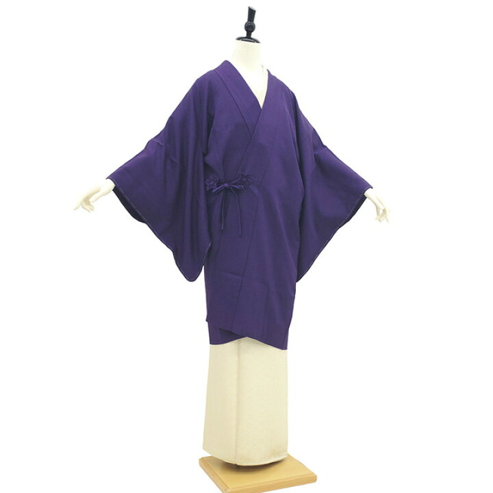 楽天市場】【新古品】 道中着 コート 未使用 正絹 袷 紫 地紋 花唐草 