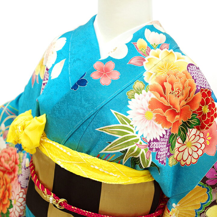 楽天市場】【新品】 振袖 襦袢 セット 着物 正絹 袷 丸紅 ブランド 金  