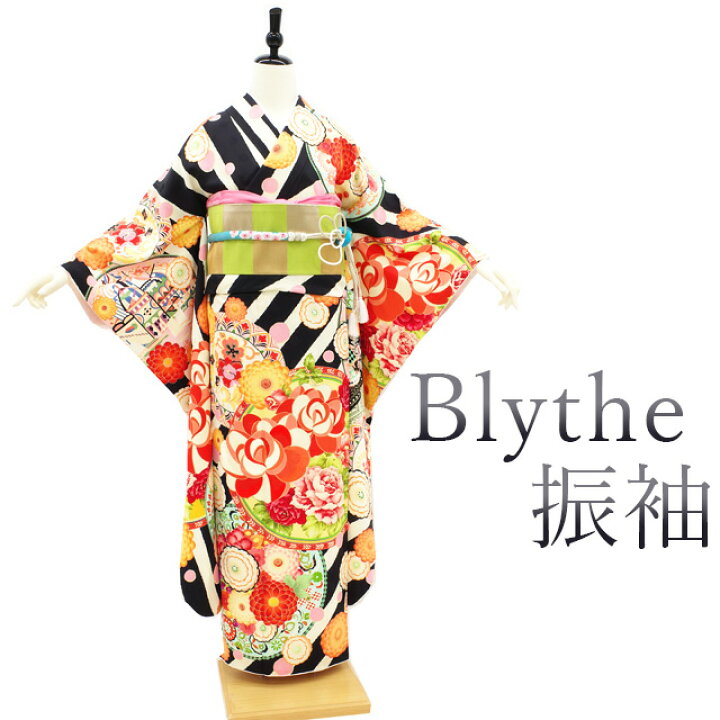 楽天市場】【中古】 振袖 リサイクル 着物 正絹 袷 Blythe ブライス 