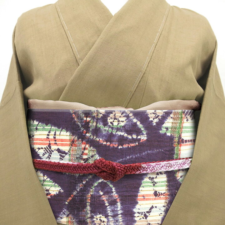 楽天市場】【新古品】 名古屋帯 未使用 正絹 九寸 紬 絞り 手織り 手 