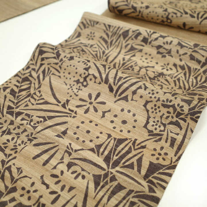 楽天市場】【中古】 袋帯 リサイクル 野蚕糸 ムガシルク 正絹 絹 薄茶  