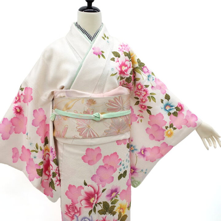 楽天市場】【新古品】 訪問着 着物 正絹 袷 フォーマル 銀通し ラメ糸 