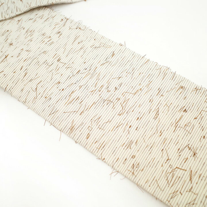 楽天市場】【新古品】 名古屋帯 未使用 正絹 九寸 全通 網織紬 ひげ紬  