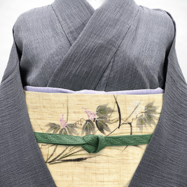 楽天市場】【中古】 名古屋帯 夏物 九寸 リサイクル 麻 本麻 作家物 