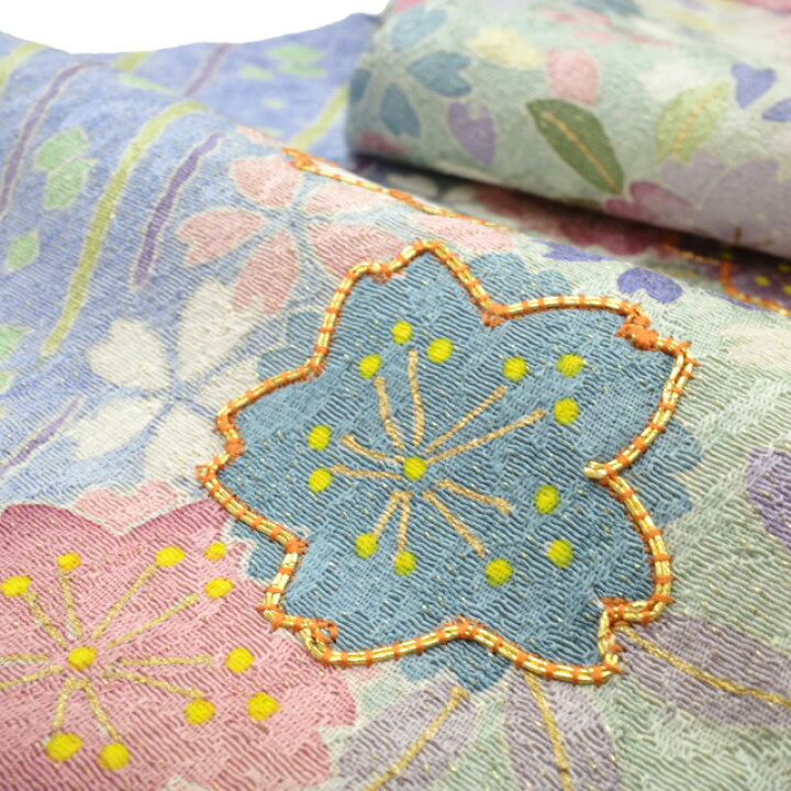 楽天市場】【新古品】 訪問着 着物 正絹 袷 薄ピンク地 金通し 金駒  