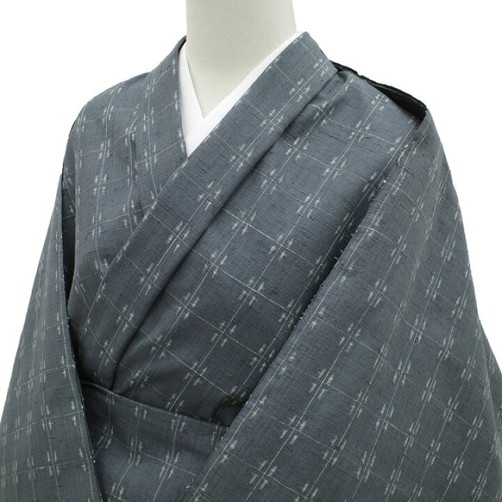 楽天市場】【新古品】 結城紬 着物 着尺 反物 紬 正絹 奥順 はたおり娘 
