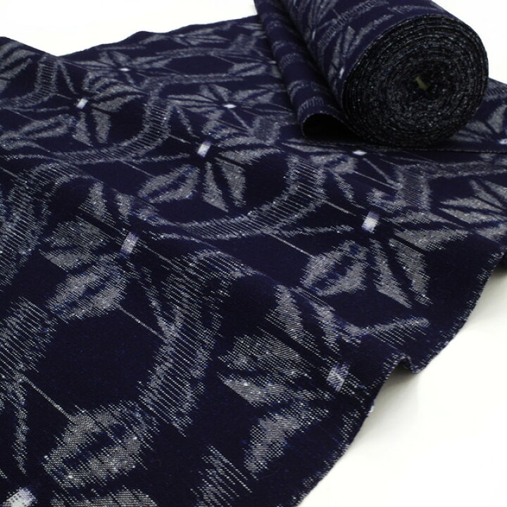 楽天市場】【新古品】 本場久留米絣 着物 着尺 反物 木綿 綿紬 手織り  