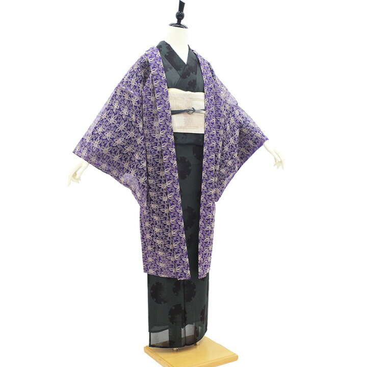 楽天市場】【新古品】 長羽織 オーガンジー 単衣 羽織 未使用 先染め 