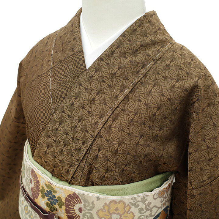 楽天市場】【新古品】 御召 訪問着 未使用 着物 正絹 袷 お召 先染め 