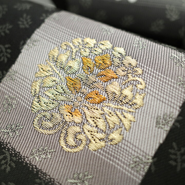 楽天市場】【新古品】 袋帯 未使用 京都 西陣 正絹 金銀糸 松煙染 黒 