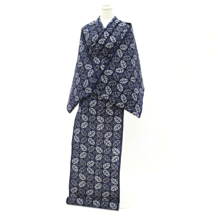楽天市場】【新古品】 本場久留米絣 着物 反物 木綿 着尺 正藍 藍染 