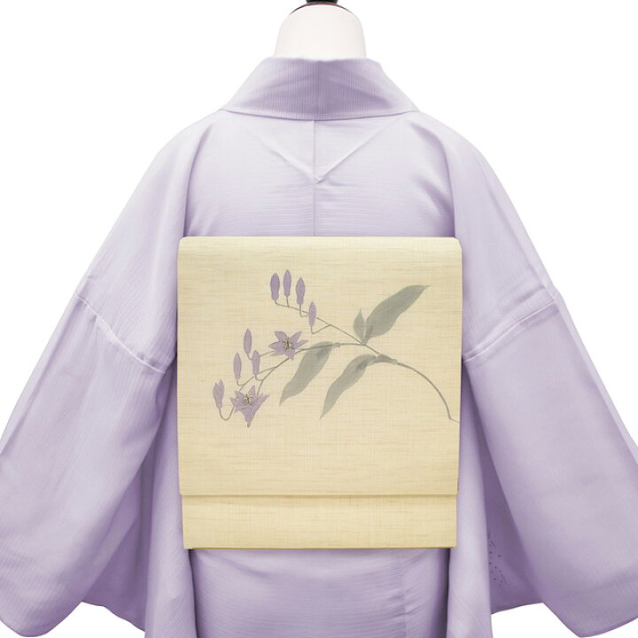 楽天市場】【新古品】 夏物 名古屋帯 未使用 九寸 麻 本麻 手描き 