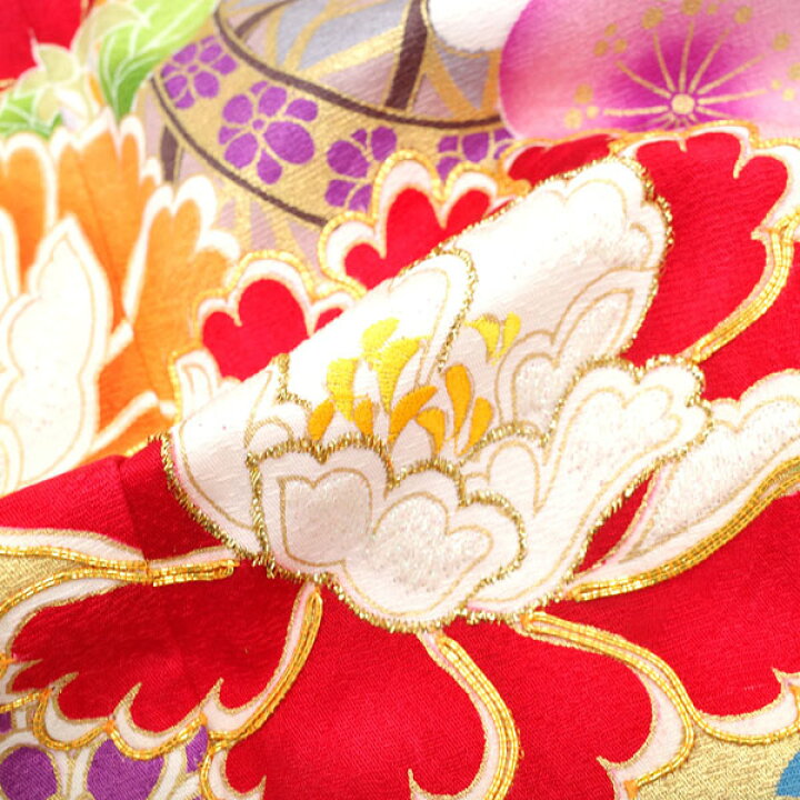 楽天市場】【新品】 振袖 着物 正絹 袷 金駒刺繍 金彩加工 
