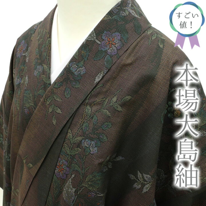 中古】 すごい値！ 本場大島紬 訪問着 リサイクル 着物 正絹 袷 作家物  