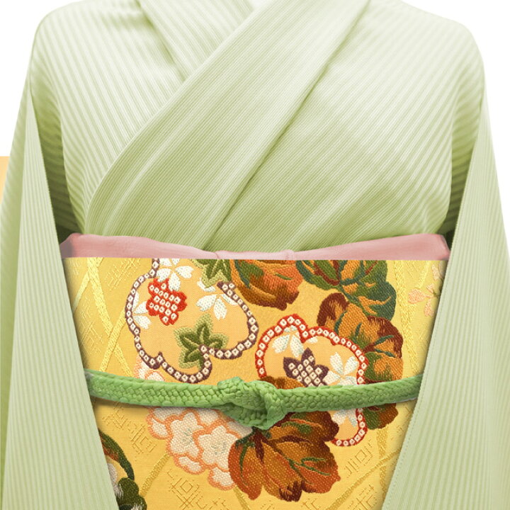 未使用品 名古屋帯 アイボリー 花文 動き回ら パステル 3m67㎝ 正絹  