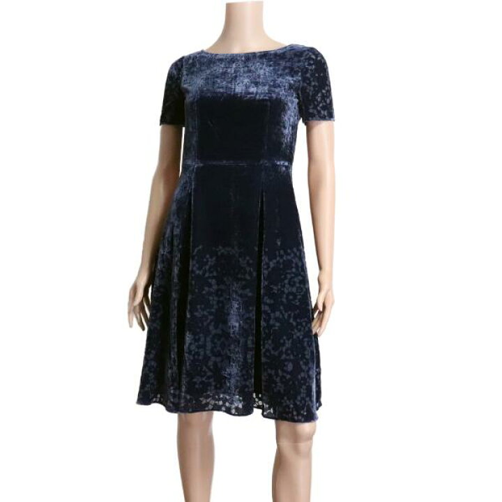 楽天市場】美品【中古】アナイ ANAYI プリーツワンピース ベロア  