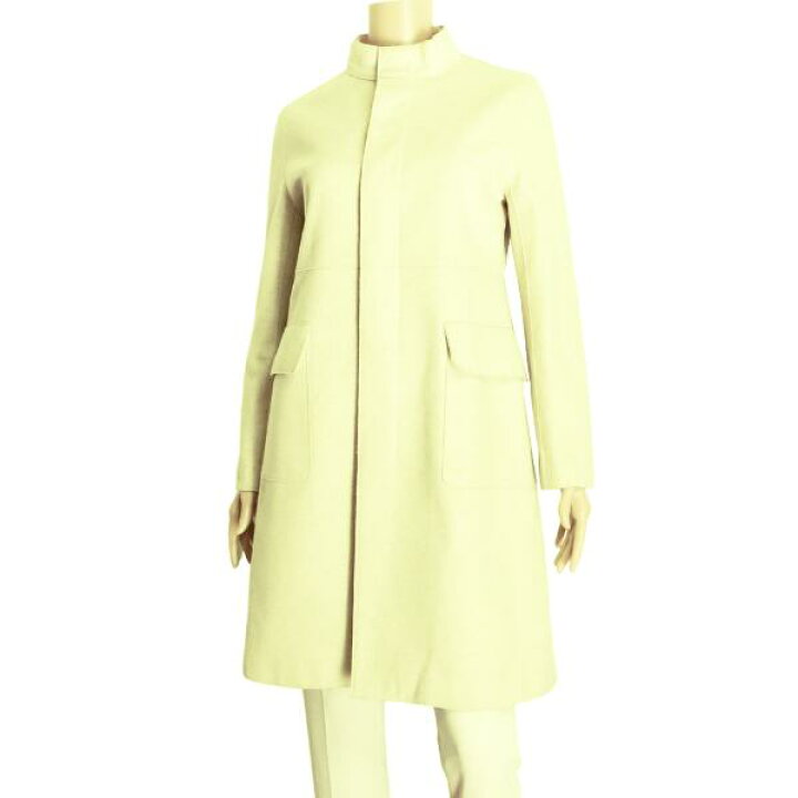 楽天市場】美品【中古】ヌール noue-rue スタンドカラーコート ウール 