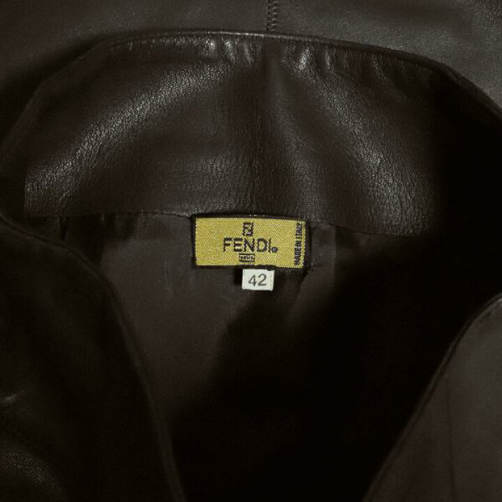 楽天市場】美品【中古】フェンディ FENDI レザースカート タイト 