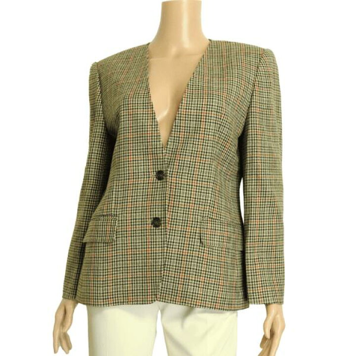 楽天市場】新品同様【中古】ダックス DAKS ノーカラージャケット 