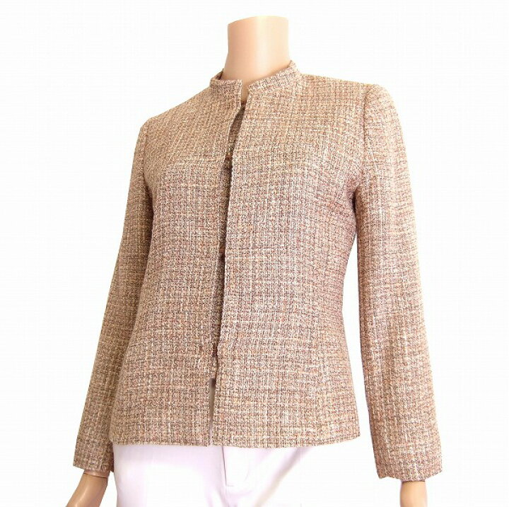 楽天市場】美品【中古】レリアン Leilian 茶 ブラウン 絹シルク混 