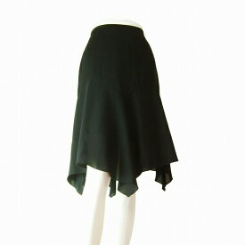 美品【中古】ロートレアモン LAUTRE AMONT 黒 美揺れフレアスカート 2号/9号 春夏秋 レディース ボトムス