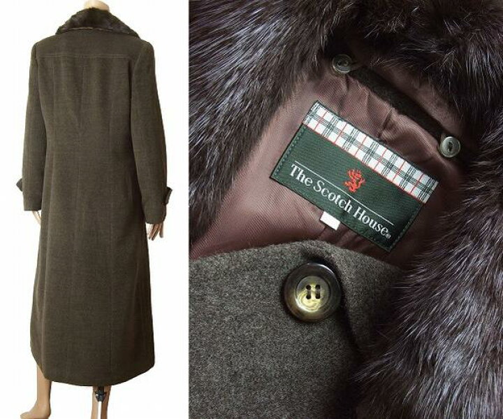 楽天市場】美品【中古】スコッチハウス The Scotch House ファー衿付き 