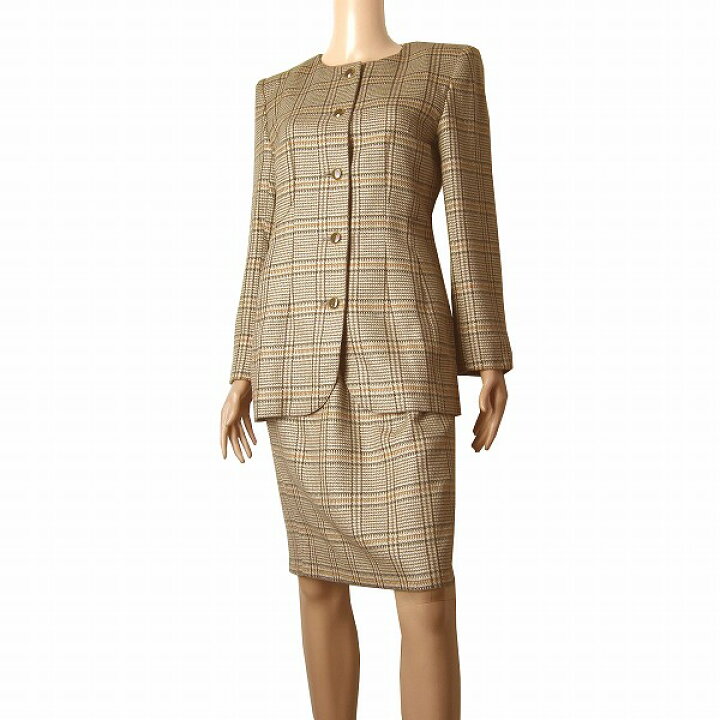 楽天市場】新品同様【中古】ウンガロ ungaro 大人ツイードスカート 