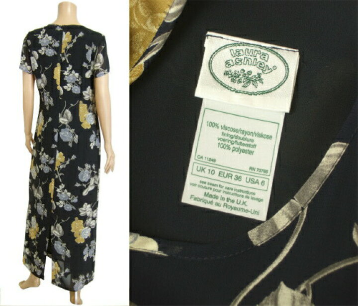 楽天市場】美品【中古】ローラアシュレイ LAURA ASHLEY 大人シフォン  