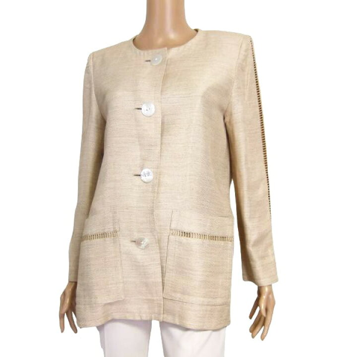 楽天市場】美品【中古】ジバンシイ GIVENCHY ジャケット ノーカラー 