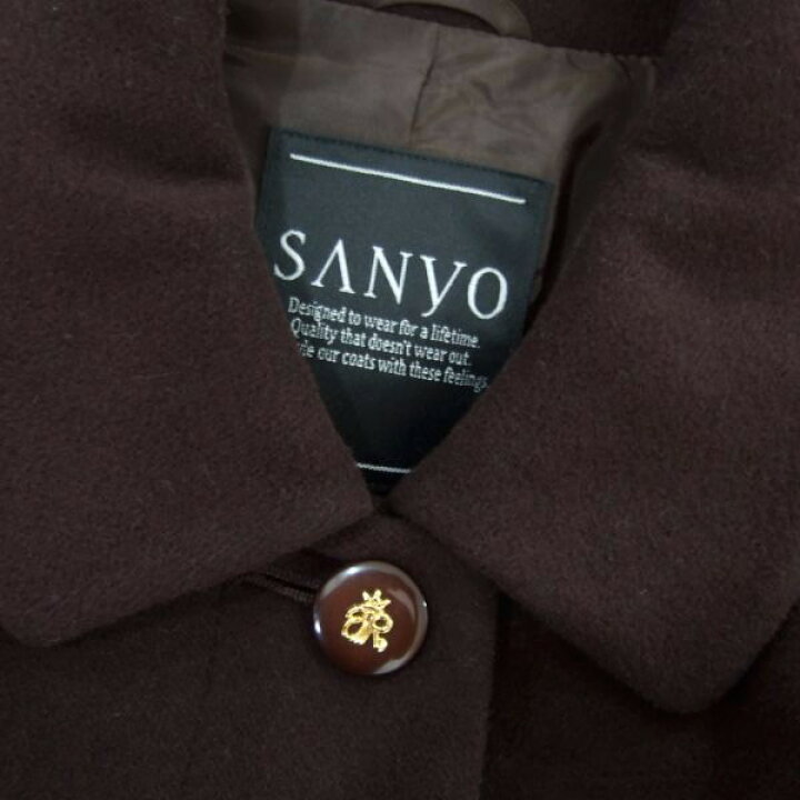 楽天市場】美品【中古】三陽商会 SANYO ステンカラーコート ロング 