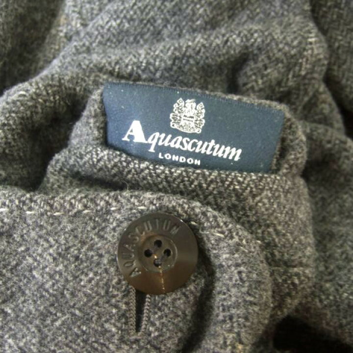 楽天市場】美品【中古】アクアスキュータム Aquascutum ウールコート  