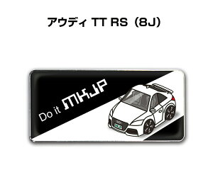 エンブレム 2個入り H25mm×W55mm 車種別 シンプル ドレスアップ 飾り 車特集 外車 アウディ TT RS 8J 送料無料