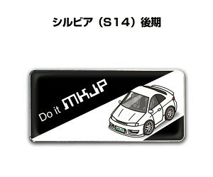 エンブレム 2個入り H25mm×W55mm 車種別 シンプル ドレスアップ 飾り 車特集 ニッサン シルビア S14 後期 送料無料