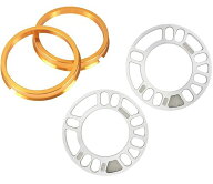 【送料無料】[KYO-EI]ホイールスペーサー 【5mm スペーサー + ツバ付 専用ハブリング(73mm→60mm) 2枚】…