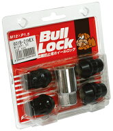 【送料無料】M12×P1.5 21HEX袋ホイールブラックロックナット KYO-EI製 4個【Bull Lock [ブルロック]】【…