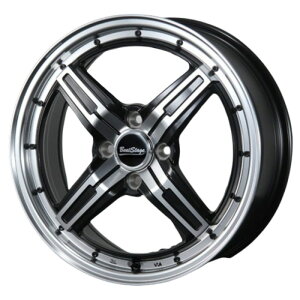 ホイール4本セット 16インチ 6J+40 4H-100 BeatStage FS-C ブラックポリッシュ