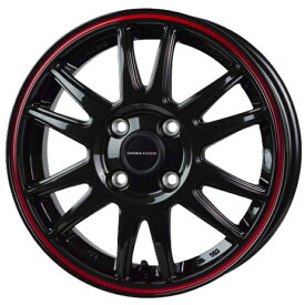 YOKOHAMA ADVAN dB V553A 155/65R14 75H CrossSpeed CR6 グロスガンメタ/レッドライン 14インチ 4.5J+45 4H-100 サマー 4本セット