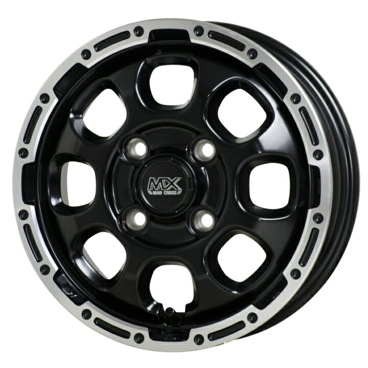 楽天市場】ホイール4本セット 12インチ 4B+43 4H-100 MADCROSS GRACE 