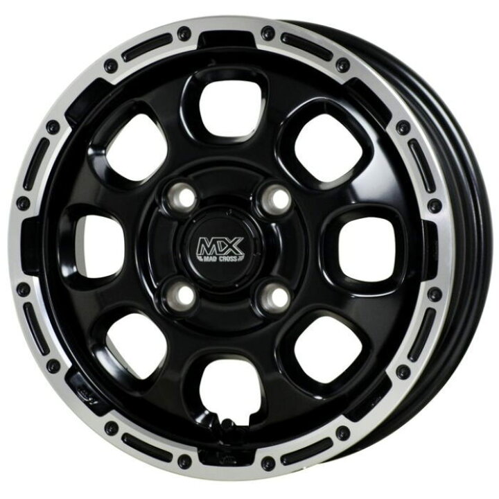 楽天市場】ホイール4本セット 14インチ 4.5J+45 4H-100 MADCROSS GRACE 