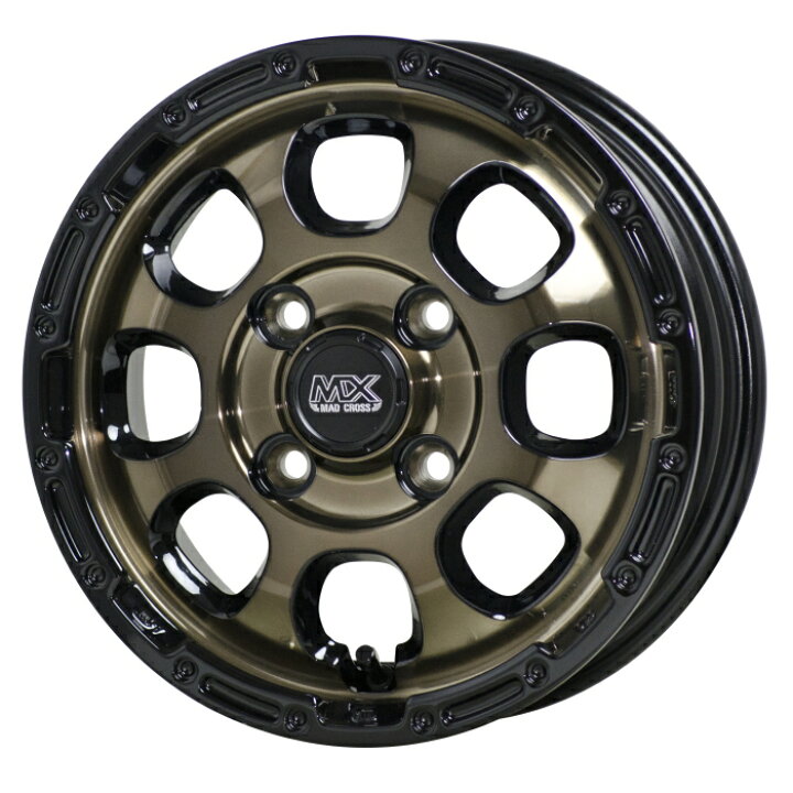 楽天市場】ホイール4本セット 12インチ 4B+43 4H-100 MADCROSS GRACE 
